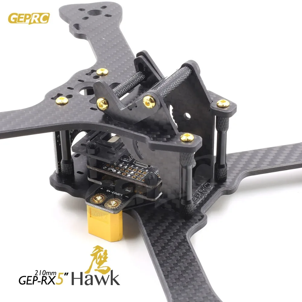 GEPRC GEP-RX5 Hawk DIY FPV мини-Дрон Квадрокоптер 3k Углеродное волокно 210 мм рамка со старым