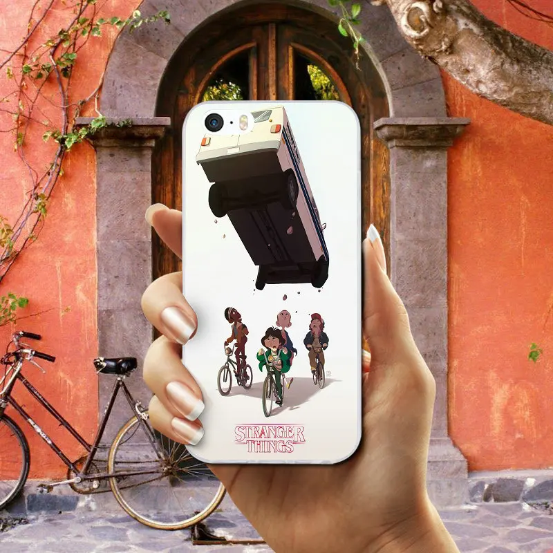 Cartoon Stranger Things Soft TPU Silicone Mobile Phone Cases Cover for iPhone 8 7 6 6S Plus X XR XS Max 10 5 5S SE 5C 4 4S Bags | Мобильные