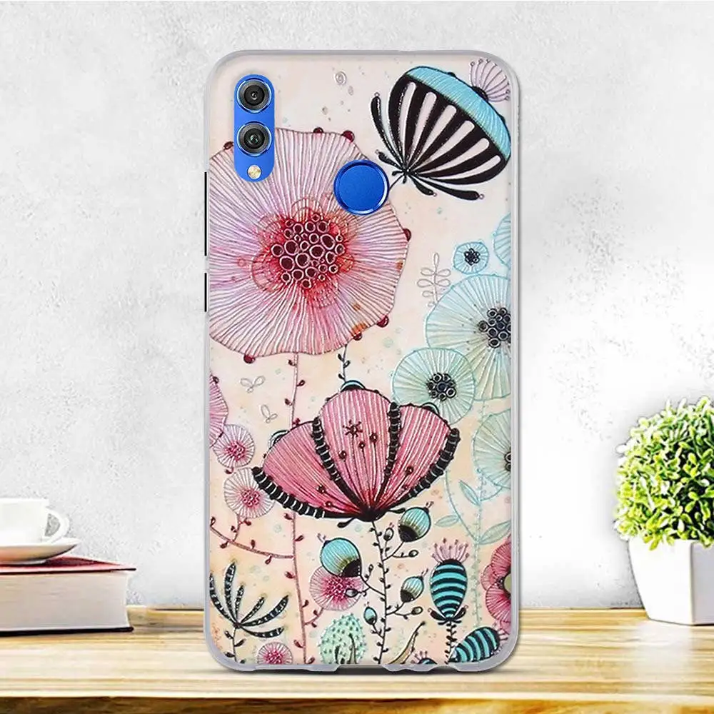 8 Для huawei Honor 8X чехол Honor 8X чехол 6," Мягкий силиконовый чехол-накладка для huawei Honor View 10 Lite/V10 Lite чехол для телефона s - Цвет: 8