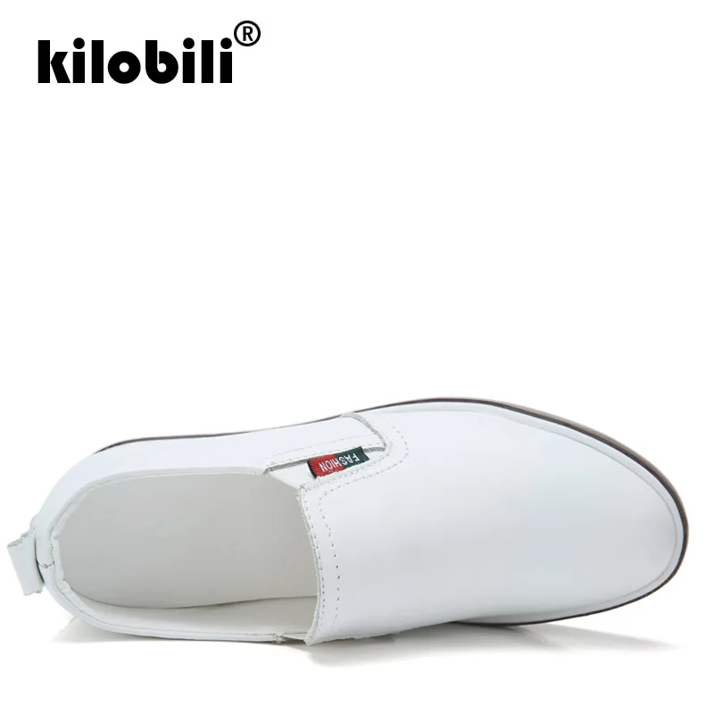 Kilobili/2019 г. весенние женские туфли на плоской подошве слипоны кроссовки платформе