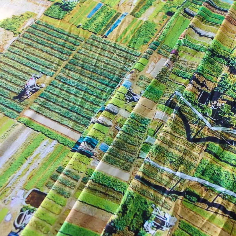 Зеленый Клетчатый гобелен для гостиной весенние живописные креативные тканевые