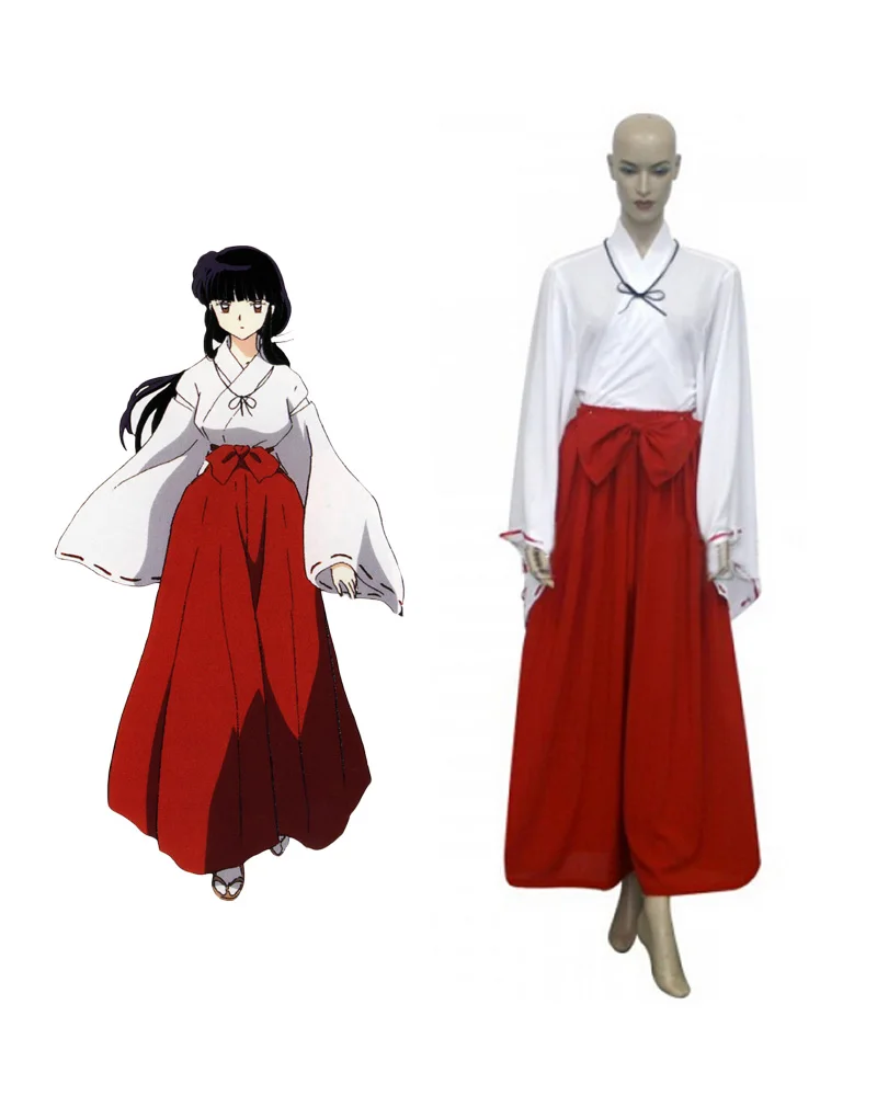 Костюм для косплея Inuyasha Kikyo кимоно Мико изготовленный на заказ|kimono cosplay|cosplay