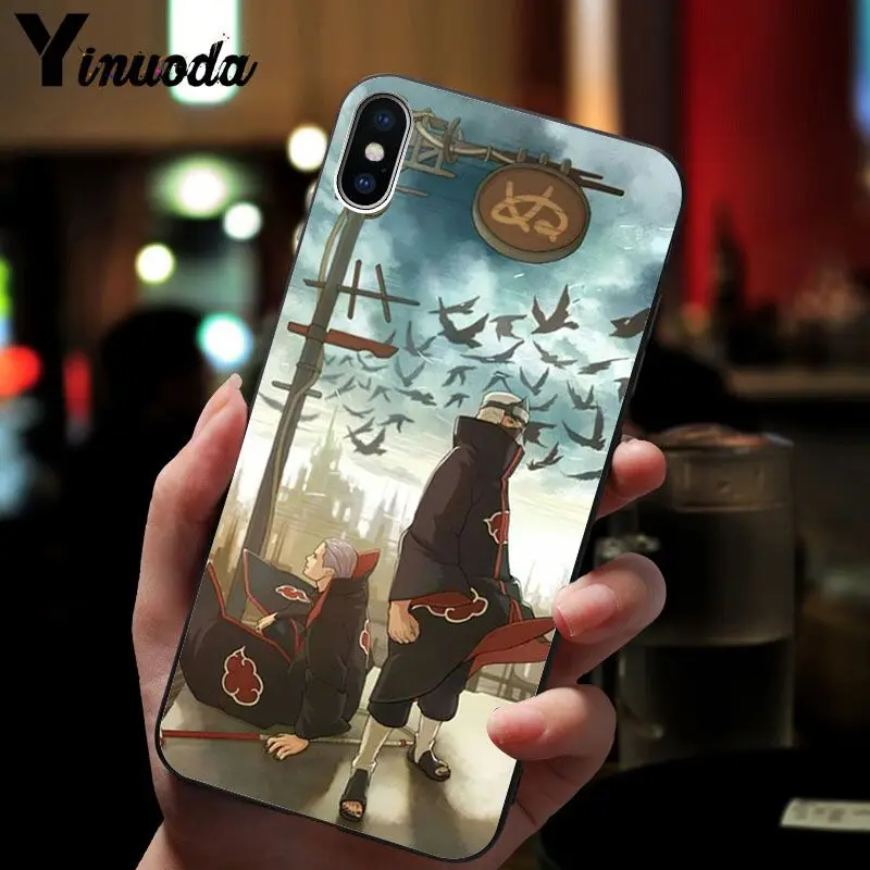 11pro MAX Наруто AKATSUKI пользовательские фото мягкий чехол для телефона iPhone 8 7 6 6S Plus 5 5S