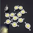 10 шт., 1 Вт, 3 Вт, высокая мощность, светодиодная бусина, нейтральный белый 4000-4500K, светодиодный чип-излучатель светильник сделай сам