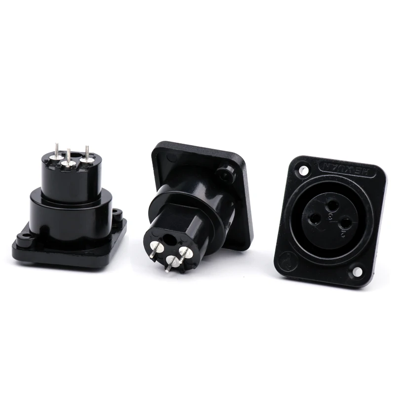 Sindax XLR socket 3 pin Female Панель Крепление Шасси Разъем адаптер 10 шт./лот|lot lot|lot 10pcsl connector |