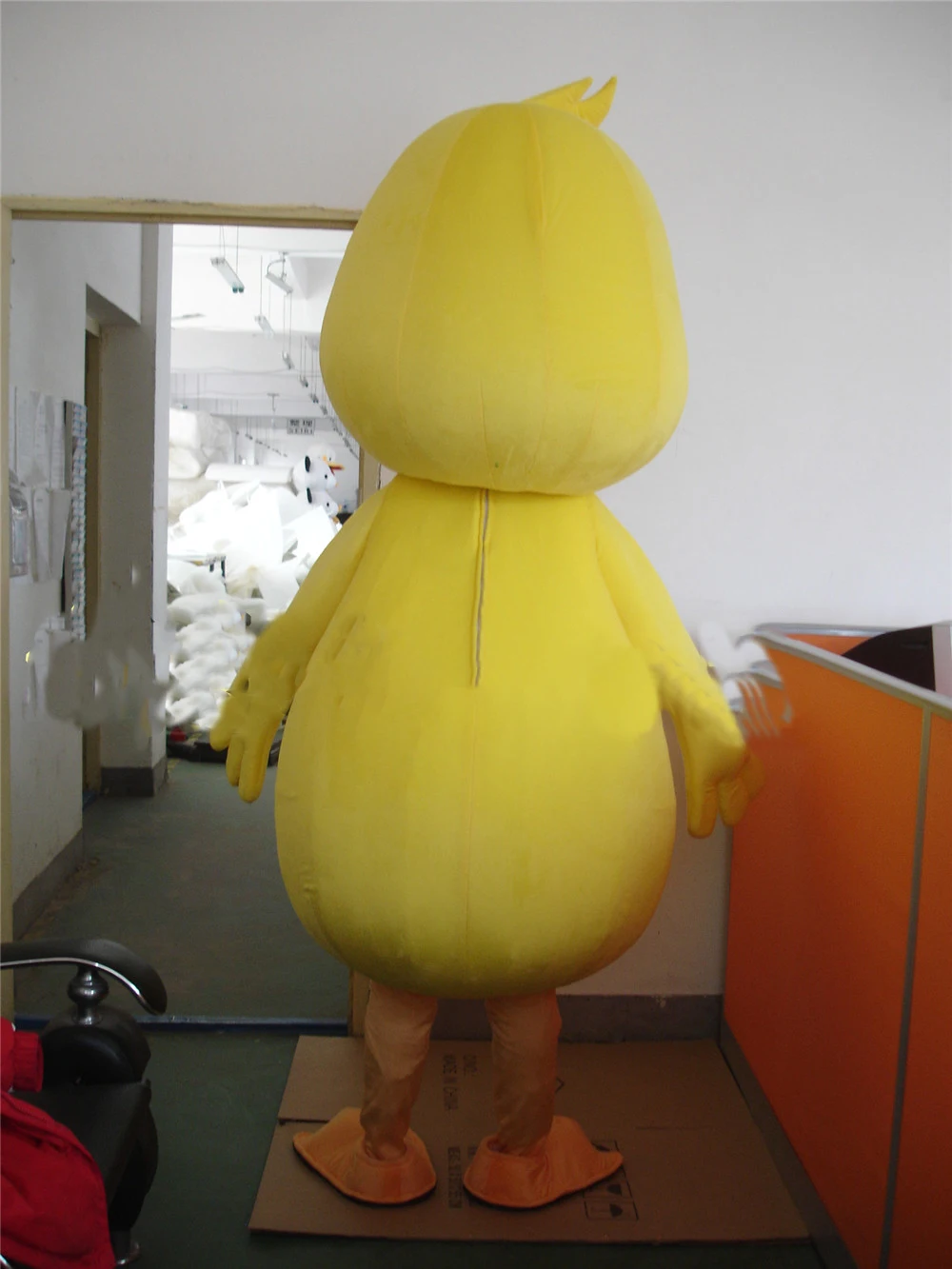 

Yellow Duck Mascot Costume Cartoon Apparel Cosplay Custom Adult Duck Mascot Dress Amusement Park Outfit Free Shipping