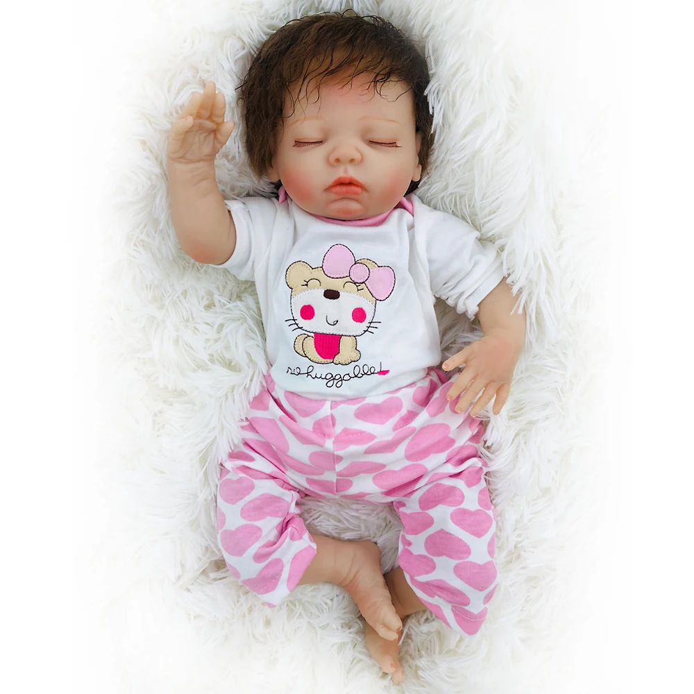 OtardDolls Reborn Baby куклы реалистичные куклы Спящая девочка с щенком одежда мягкие виниловые детские подарки(Прекрасный щенок