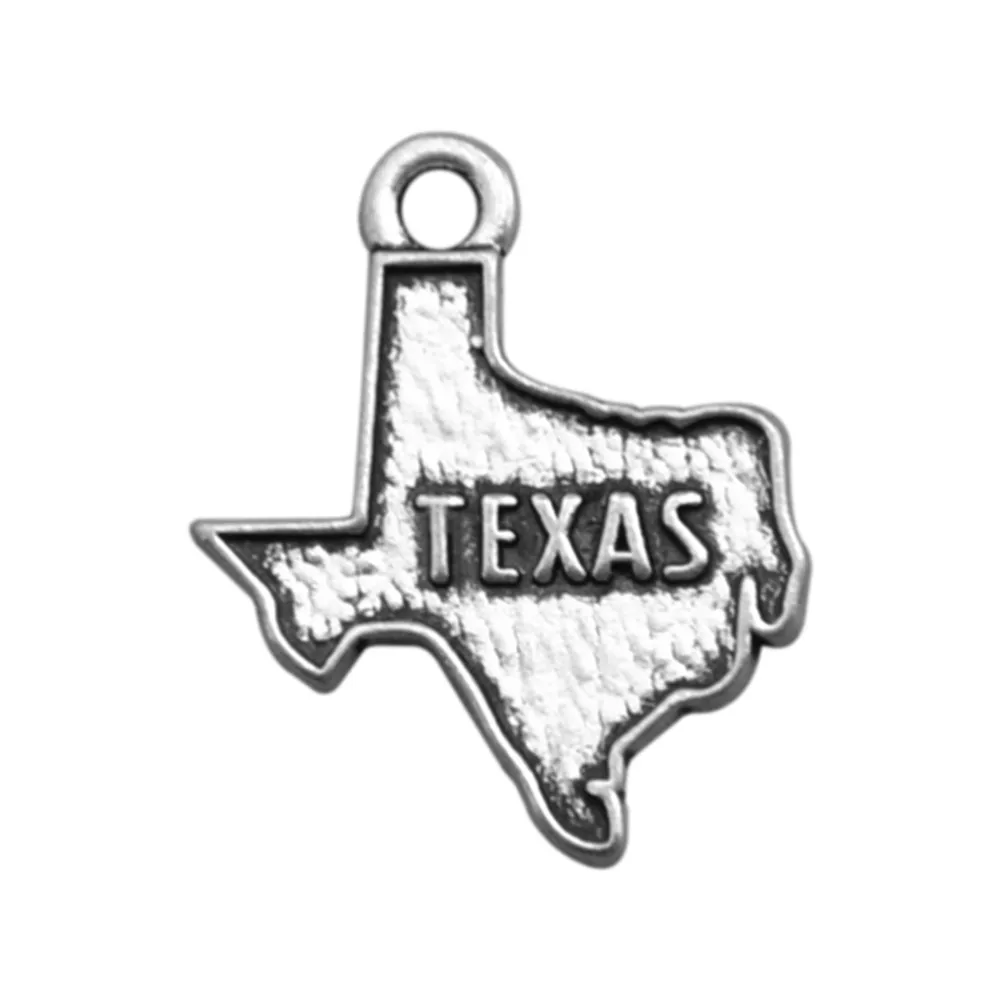 Skyrim Unique Geography Charms Austin&ampTennessee&ampTexas Map Folating Pendants For DIY Jewelry Accessories Making Findings 30Pcs |