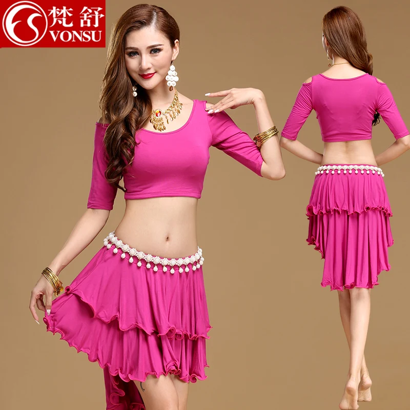 Костюм для танца живота из модала с топом и юбкой 2018 | Тематическая одежда