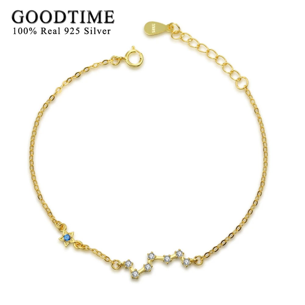 Настоящее Твердое Серебро 925 пробы браслет ювелирные украшения для женщин