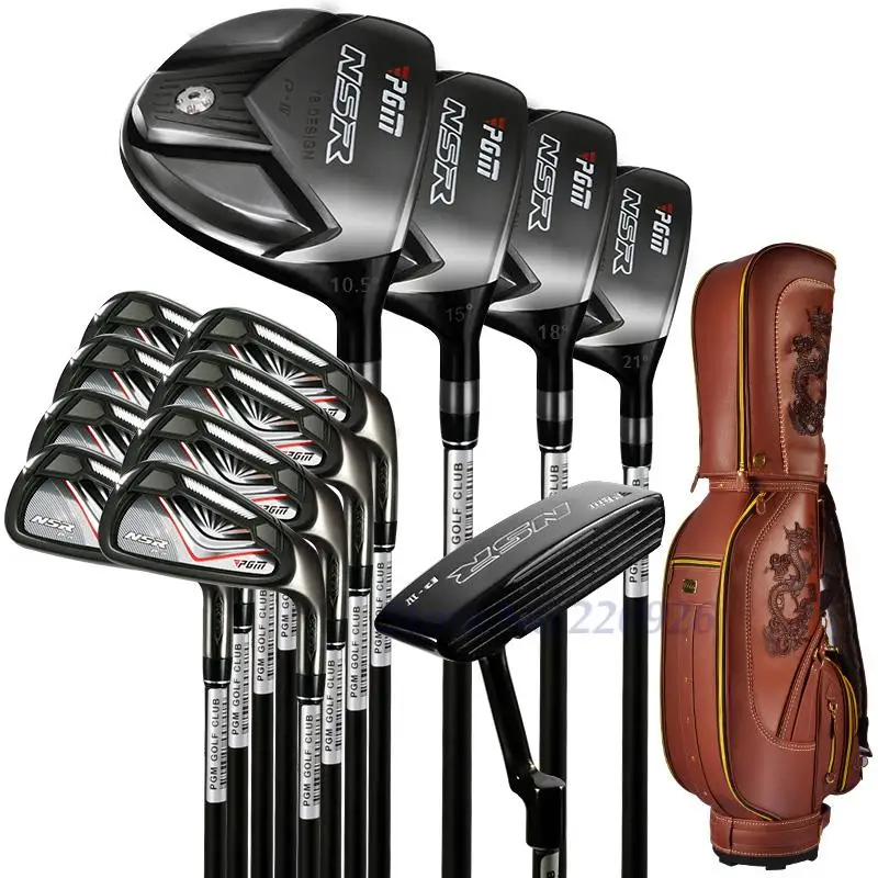 PGM Supreme Golf Club Набор 13 клубов Титан для мужчин с сумкой гольфа драйвер + 2 леса Hybird 8