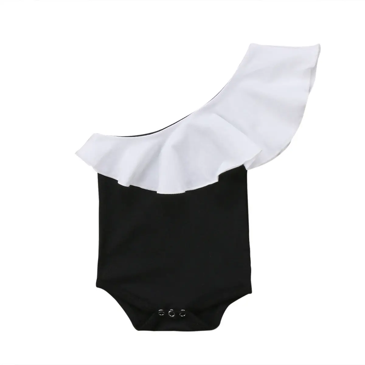 2018 Новый Модный популярный милый комбинезон с оборками на одно плечо для