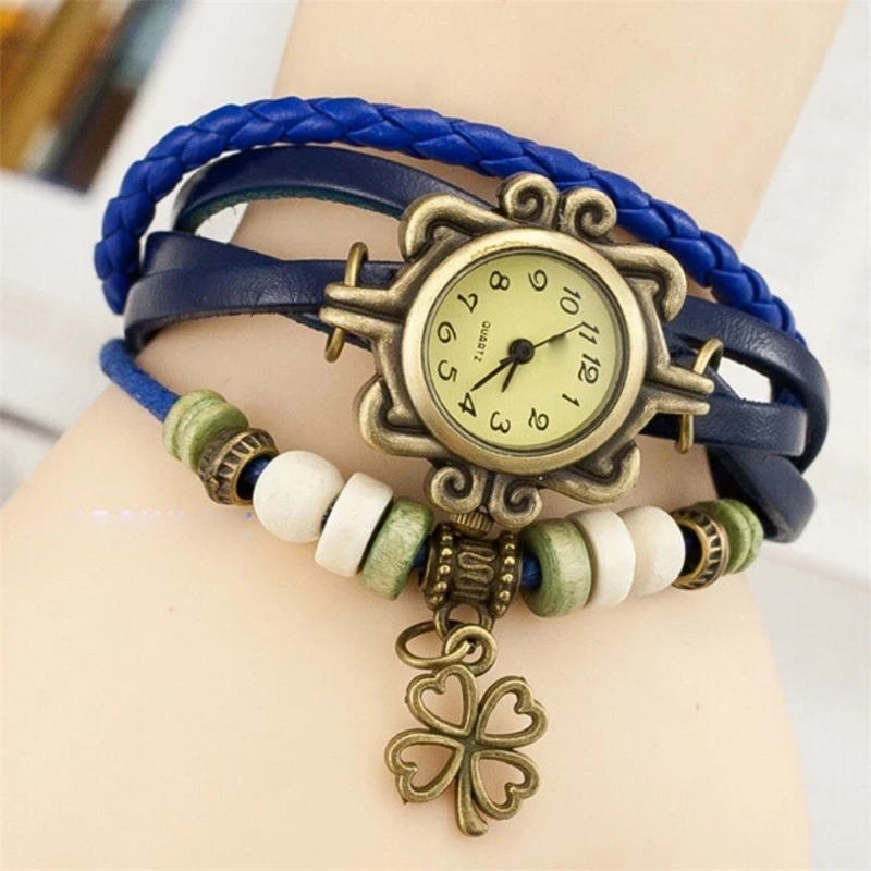 Модные браслеты стол горячие взрывные в женские часы четыре листа клевера