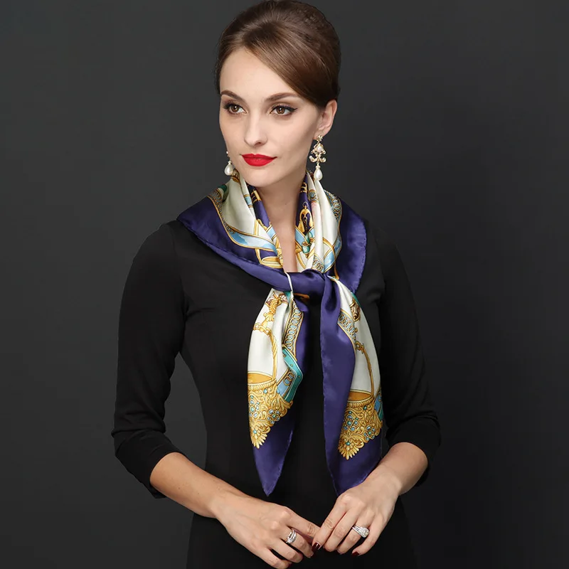 2017 Роскошные Дизайнерские брендовые большие квадратные шарфы для женщин