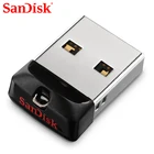 USB флеш-накопитель SanDisk Cruzer Fit, компактный флеш-накопитель USB 2,0, 163264 ГБ, 8 Гб