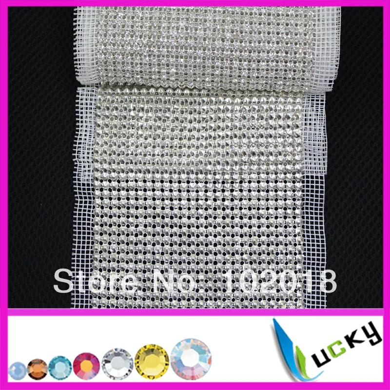 Заводская цена высокое качество серебро 24 ряда с прозрачными кристаллами Стразы