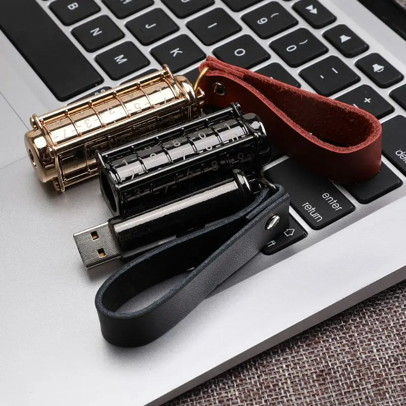 USB флеш накопитель металлический U Stick 32G 64G USB2.0 цифровой пароль для передачи