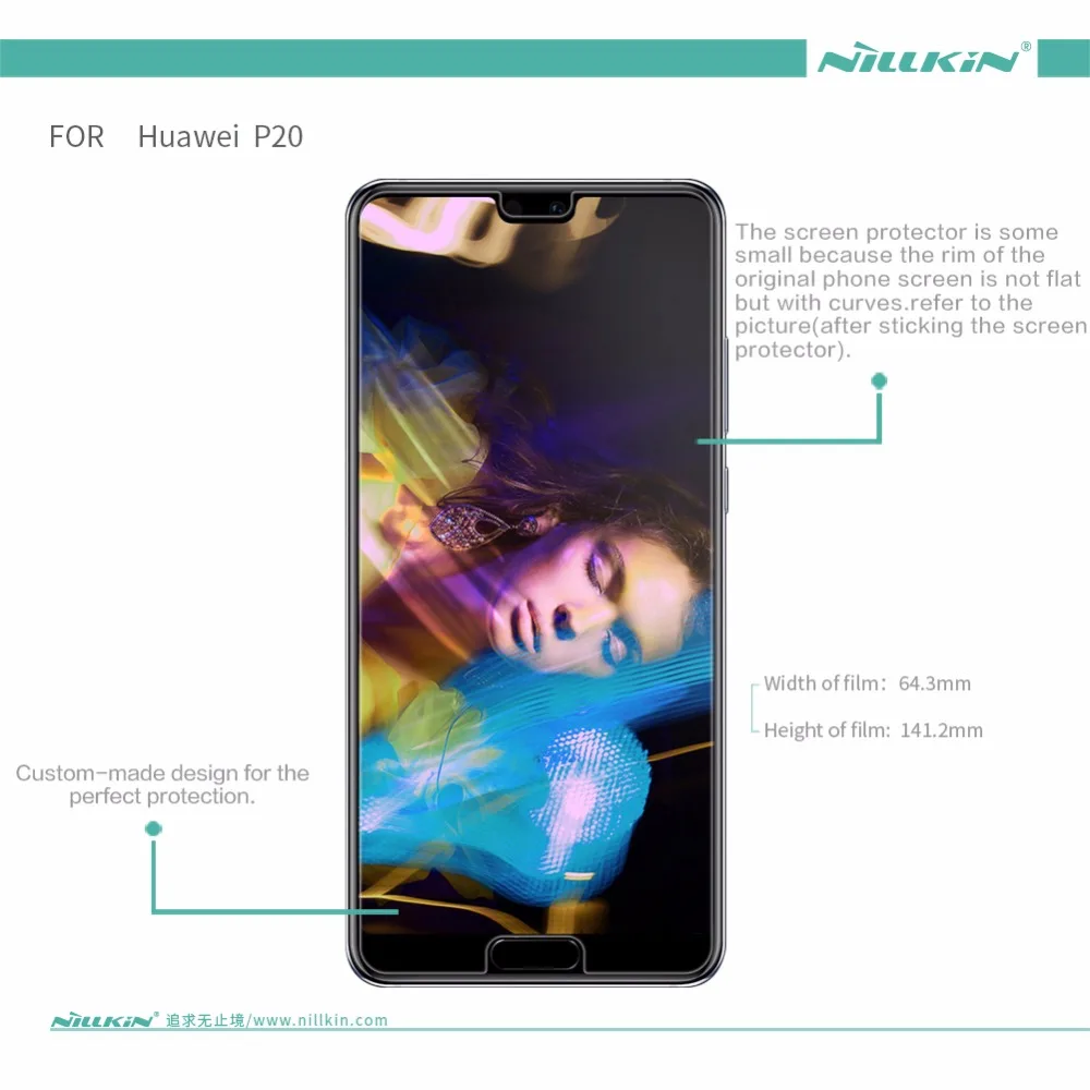 

2 pcs/lot NILLKIN Crystal HD Super Clear Screen Protector For Huawei P20 Anti-fingerprint Protective Film For Huawei P20