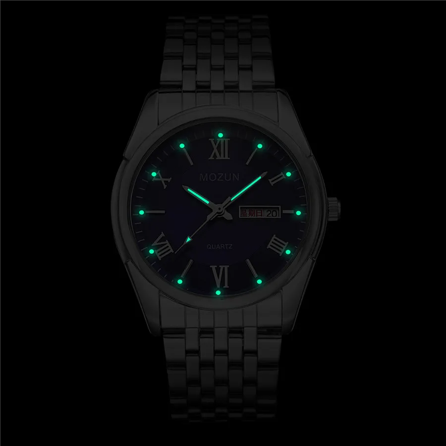 Мужские часы с датой и днём водонепроницаемые мужские от ведущего бренда