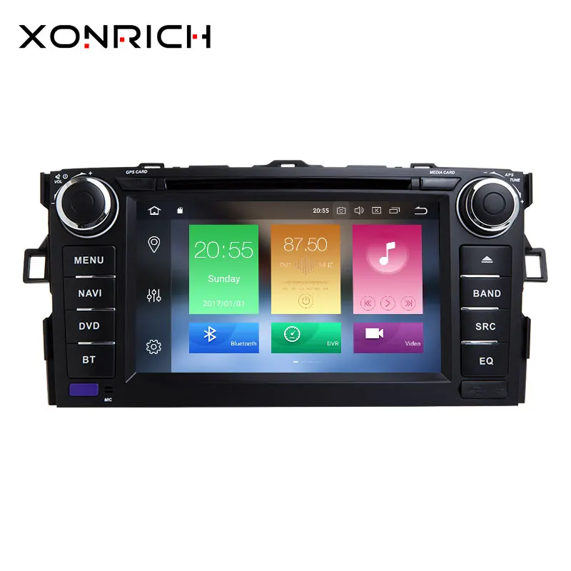 Авторадио 2 Din Android 8 0 автомобильный dvd-плеер для Toyota Auris венчик Альтис 2012 2013 gps