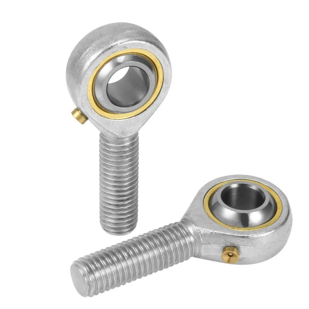 

2PCS POS8 8mm Bore Diameier Rod End Bearing M8x1.25 Thread Ball Joint Rod End