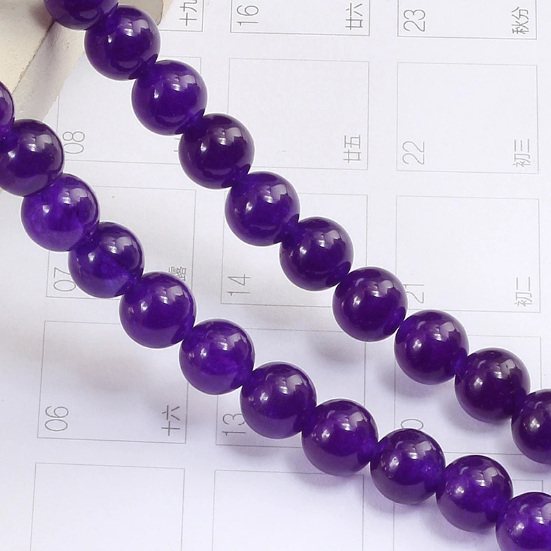Модные аметисты из натурального камня 8 мм браслет бисера блестящие стразы
