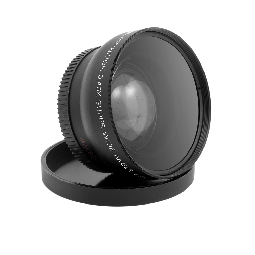 Широкоугольный объектив HD 52 мм 0 45x с макрообъективом для камер Canon Nikon Sony Pentax DSLR|wide