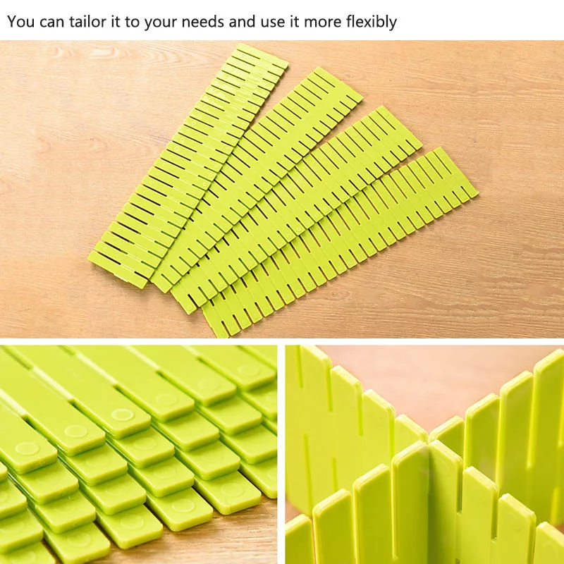 Регулируемый выдвижной ящик разделитель для шкафа DIY Пластик утолщение распорка