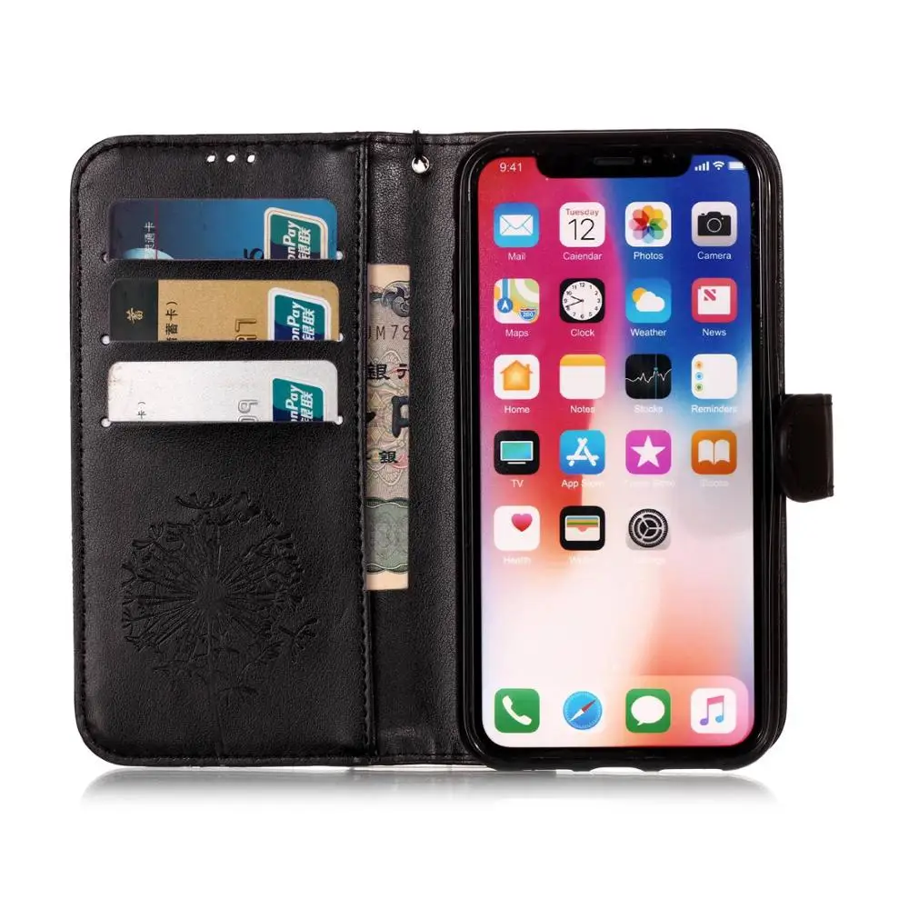 Роскошный 3 отделения для банковских карт кошелек Вертикальный чехол с откидной