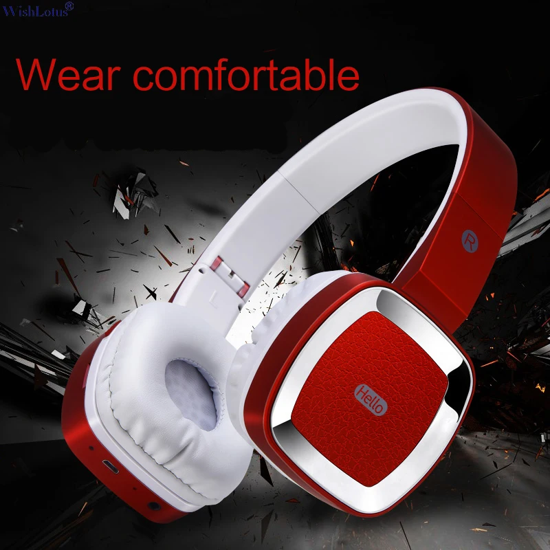 Bluetooth наушники WishLotus V4.0 Беспроводные стереонаушники T6 со слотом для карты Micro