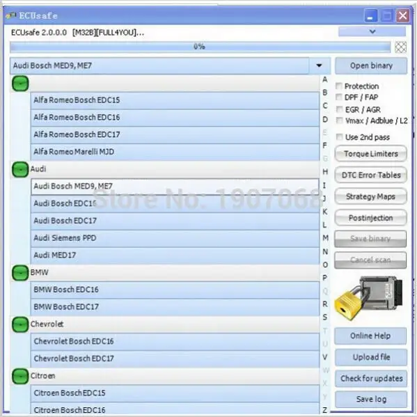 ECUSafe 2 0 ECU + ECM TITANIUM 1 61 с драйвером 26000 WinOls 24 EcuVonix 3 IMMO Универсальное декодирование |
