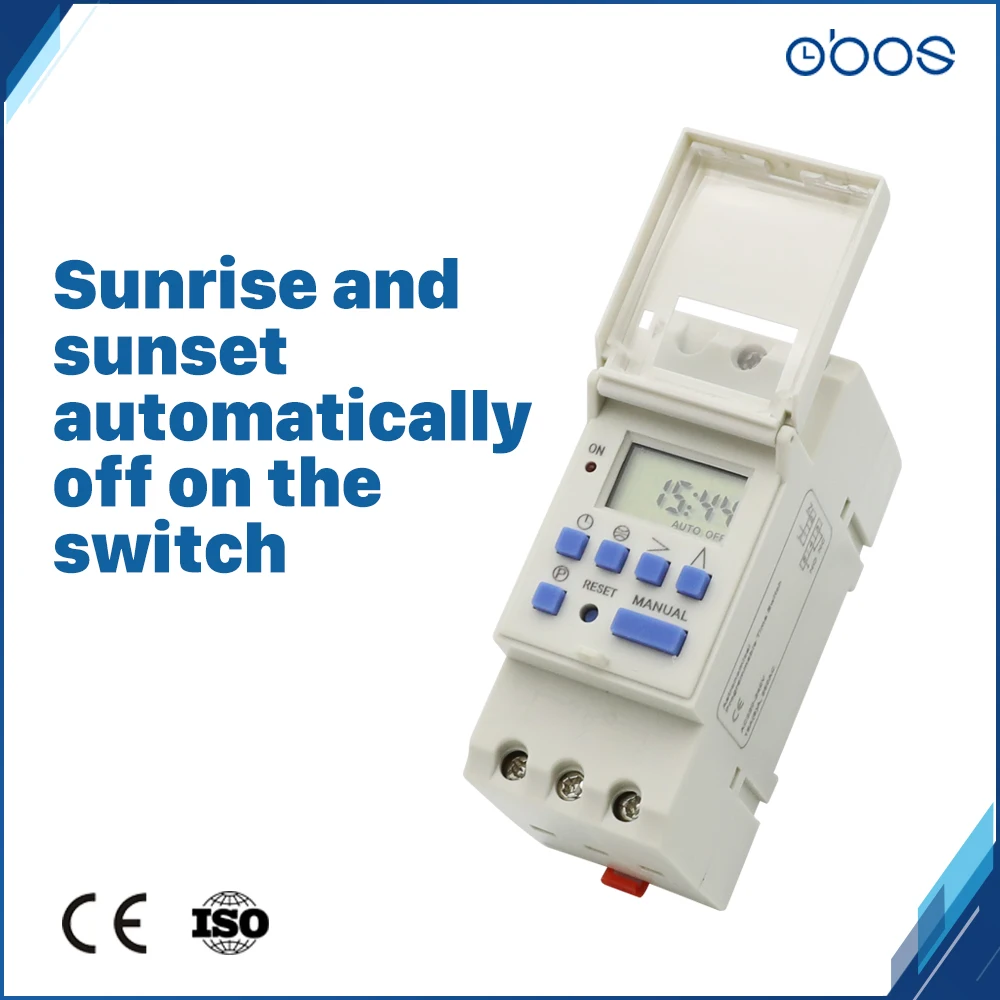 Автоматическая регулировка разницы во времени OBOS цифровой электронный таймер 24