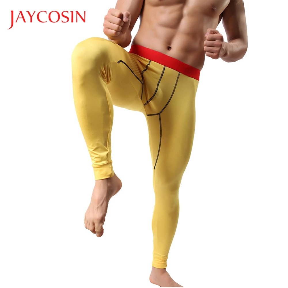 JAYCOSIN хлопковые леггинсы брюки термобелье мужское нижнее белье теплое