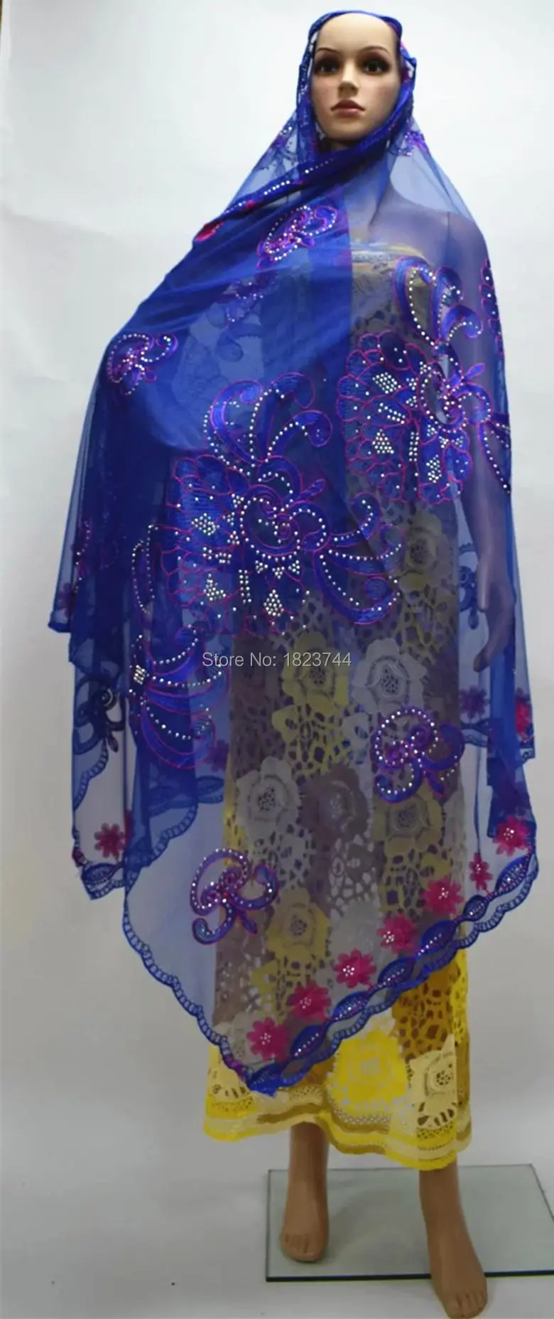 AHT7331-7 новый дизайн Африканские wrap с камнями красивый головной убор для партии