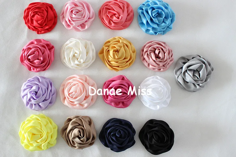 120 шт. матовые атласные розетки для волос 3 дюйма (7 2 8 см)|hair accessories|hair flowergirls boutique |
