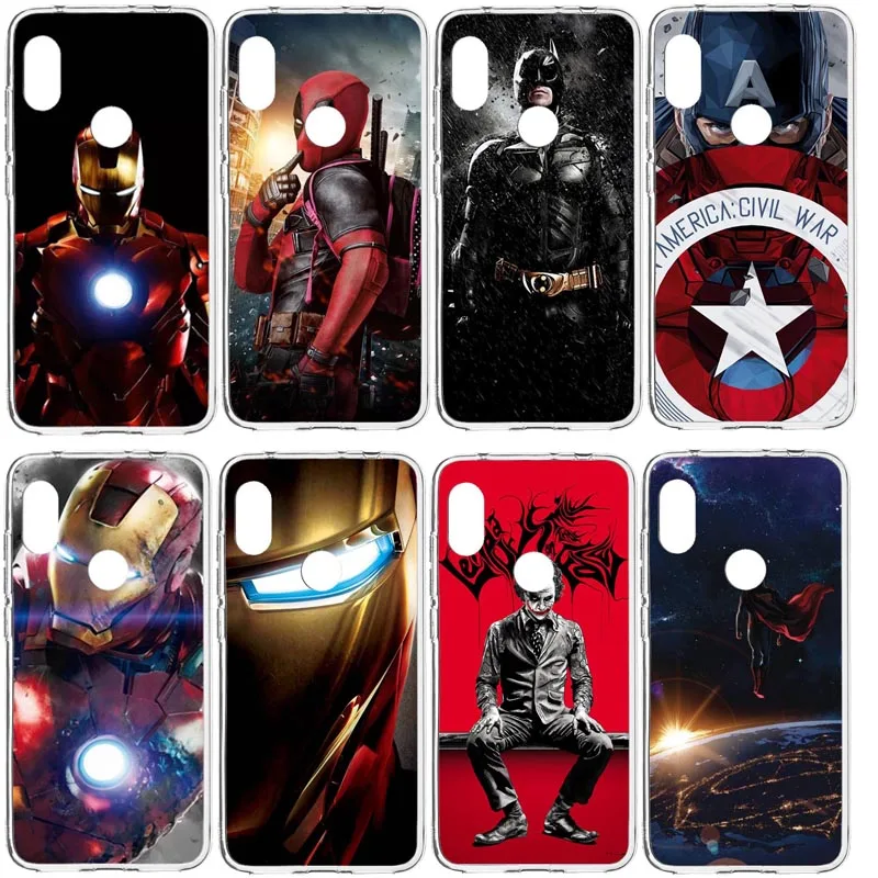Чехол Marvel Superman Hombre de Hierro Batman DC Comics silicona для Xiaomi Mi 9T Redmi NOTE5A NOTE5 Pro Xiao mi 8
