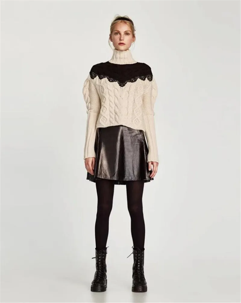 Роскошный корейский свитер 2017 зима горячая распродажа водолазка длинный рукав