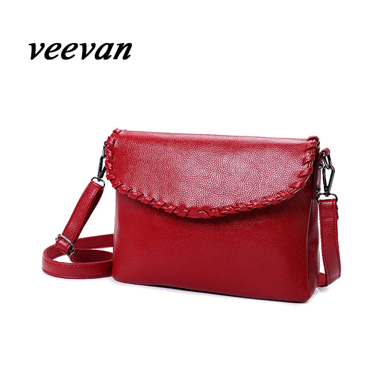 Veevanv 2016 новый кожаный мешок прилив плечо диагональ пакет популярные ретро стиль