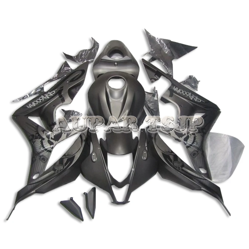 

Matte Black Duplexes Flowers Whole Fairings For F5 2007 2008 Honda CBR600RR 07 08 ABS Injection Plastic Motorbike Bodywork Kit