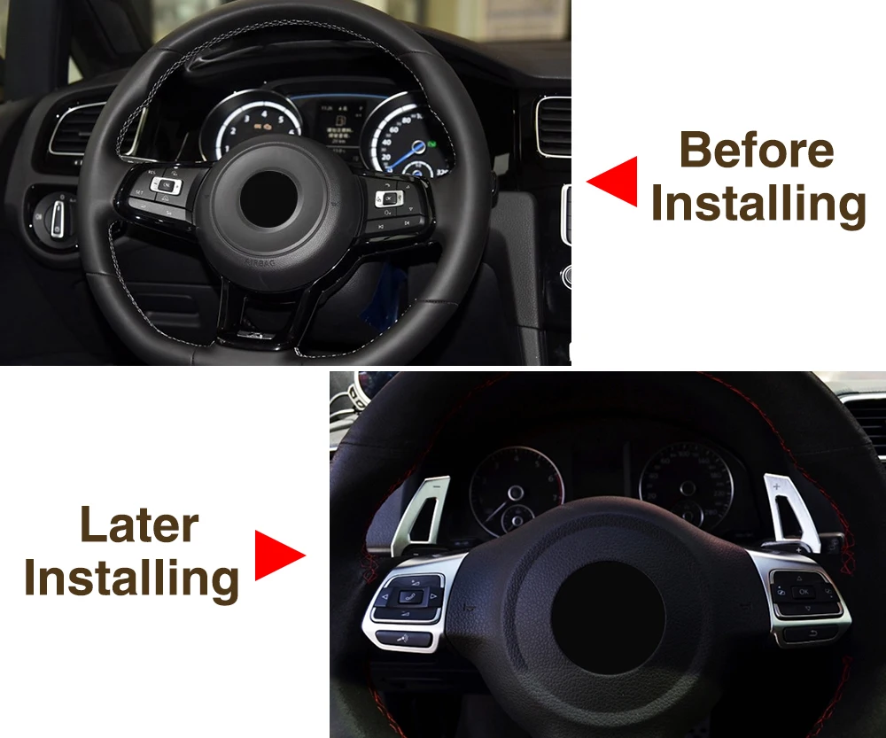 Расширитель руля DSG Paddle Shifters наклейка накладка для Volkswagen VW Golf GTI R GTE GTD MK7 * не 7