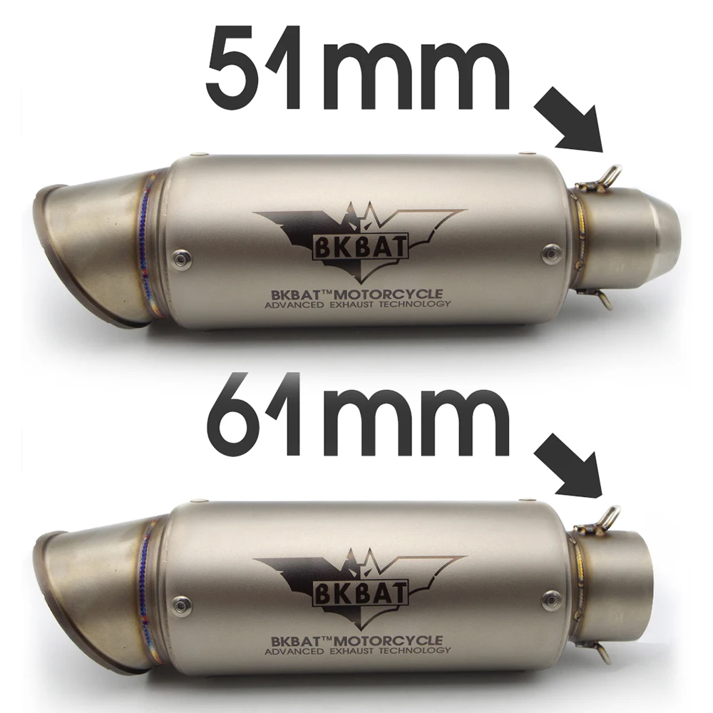 Universal Motorcycle Exhaust Pipe Muffler Motocross Pot Escape For SUZUKI gsxr 600 k7 m109r sv 650 vstrom bandit 1200 | Автомобили и