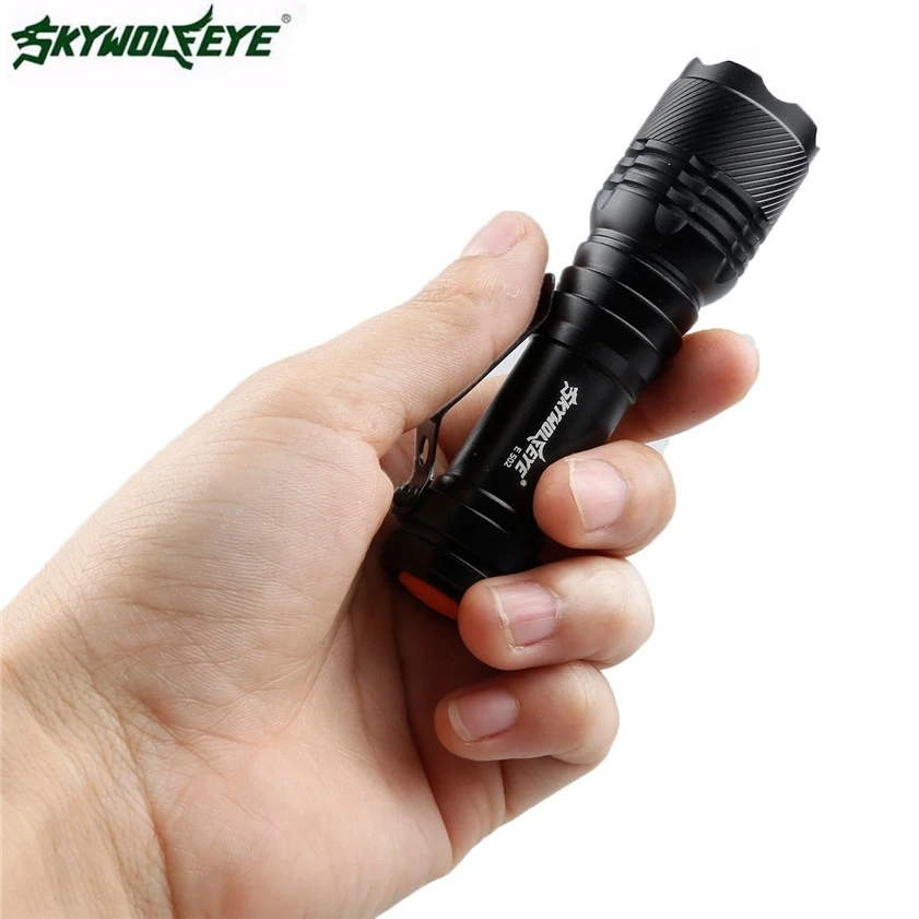 Фонарик skywolfeye светодиодный супер яркий 3 режима 2000LM Q5 AA/14500|torch camera|torch chargertorch head |