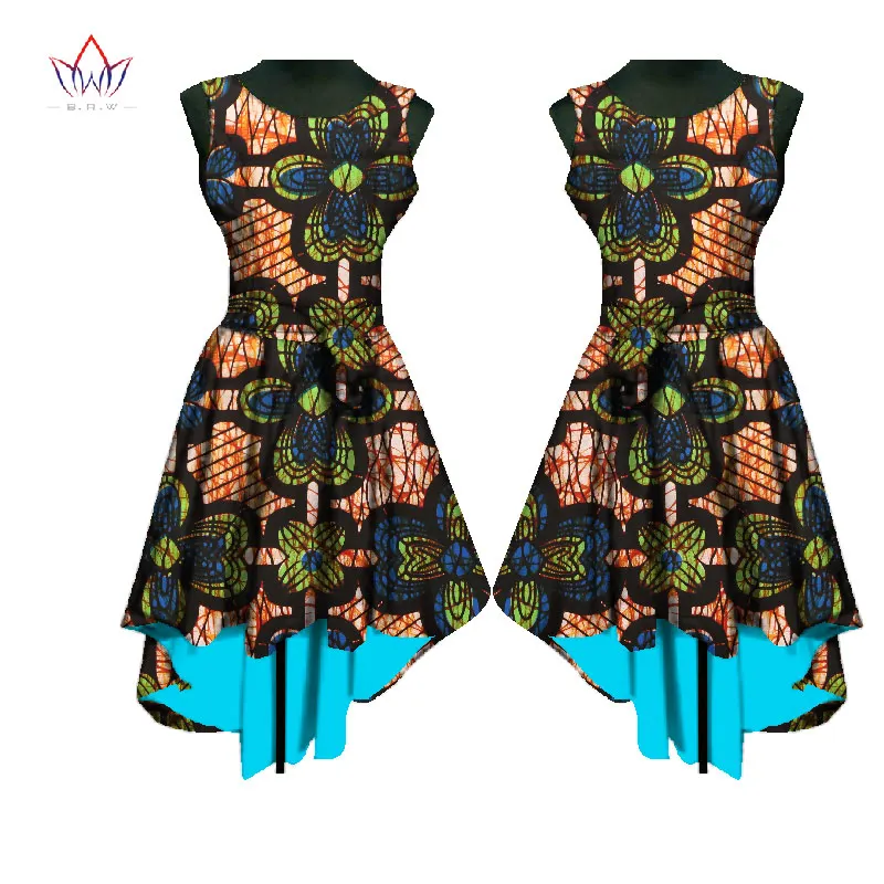 Летние африканские платья с восковым принтом для женщин офисные вечерние