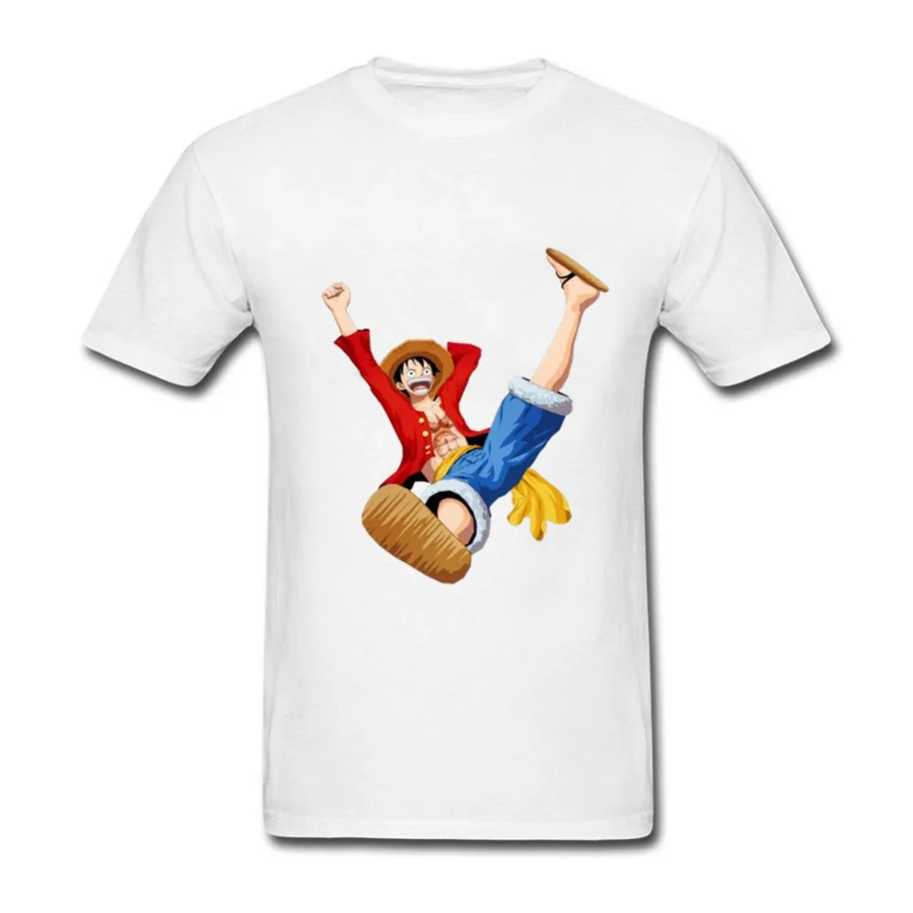 2018 летние Цельнокроеная футболка Для мужчин Обезьяна D Луффи команды футболки