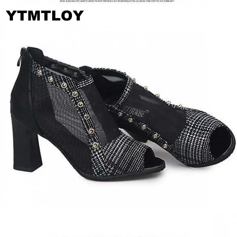 2019 New Women Sandals Patent Leather High Heels Shoes Sexy Pumps Fashion Wedding stiletto Zapatos De Mujer Peep Toe | Обувь