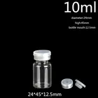 Бесплатная доставка 2000 шт.лот диаметр 24 мм 10 мл 12 мл 15 мл прозрачная стеклянная флакон для инъекций с откидной крышкой, стеклянные бутылки 13 унции