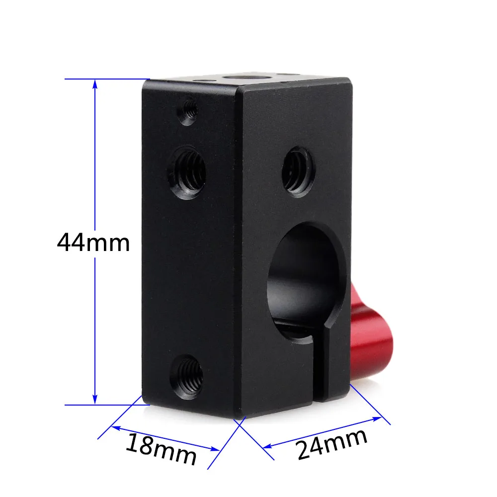 MAGICRIG стержневой зажим 15 мм рельсовый с резьбой 1/4 &quot 20 красная ручка для DSLR