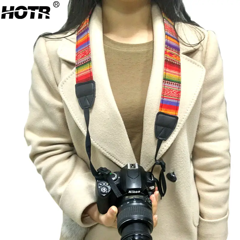 Фолк Специальный ремешок для камеры винтажная модная лента ремень холст плечо