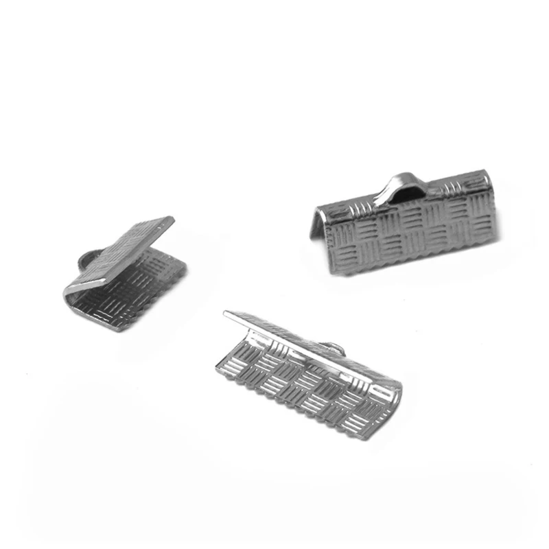 Застежка Пряжка из нержавеющей стали плоский кожаный шнур зажим деталь для