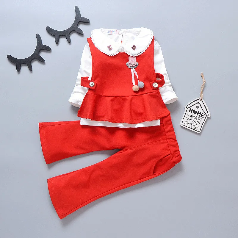 BibiCola/комплекты одежды для маленьких девочек 3 предмета весенне осенняя хлопковая